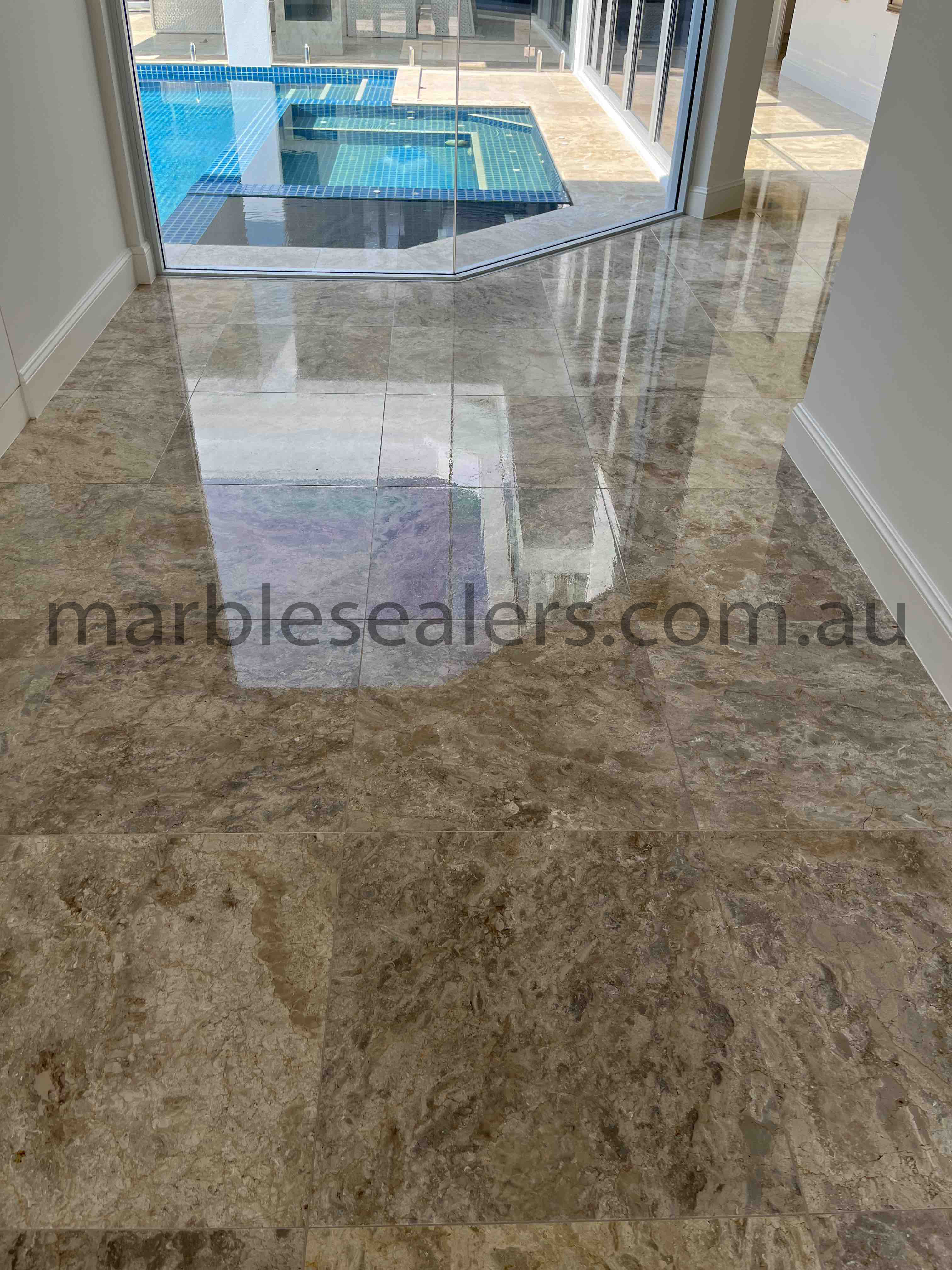  Preston Marble Matt White Hall Floor Tile