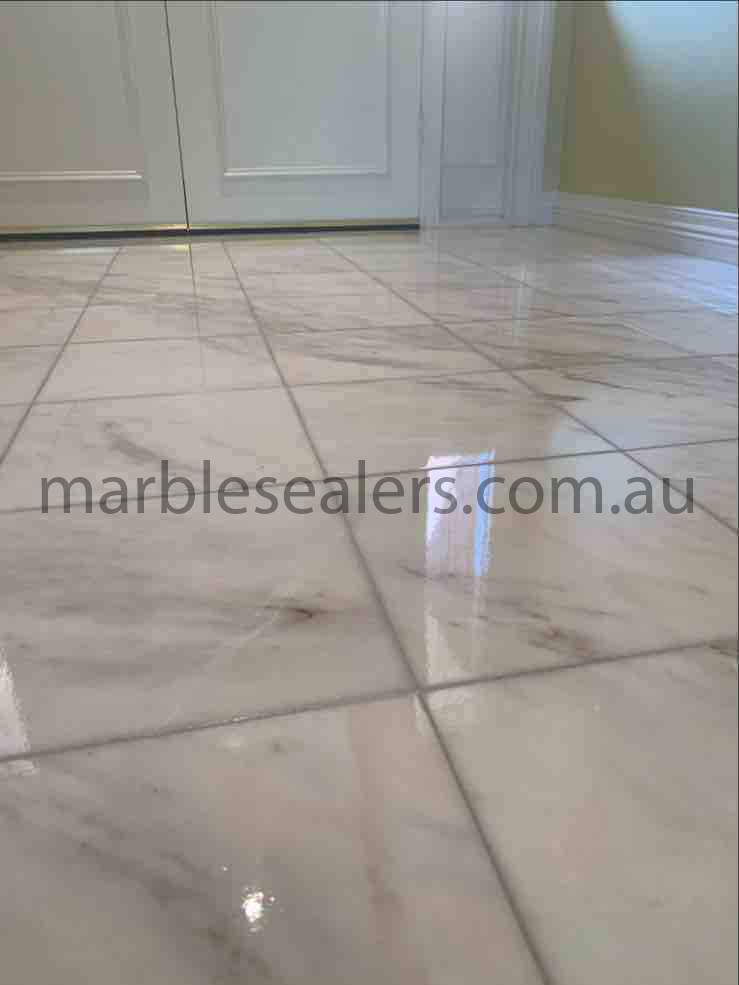  Campbelltown Marble Matt White Room Floor Tile