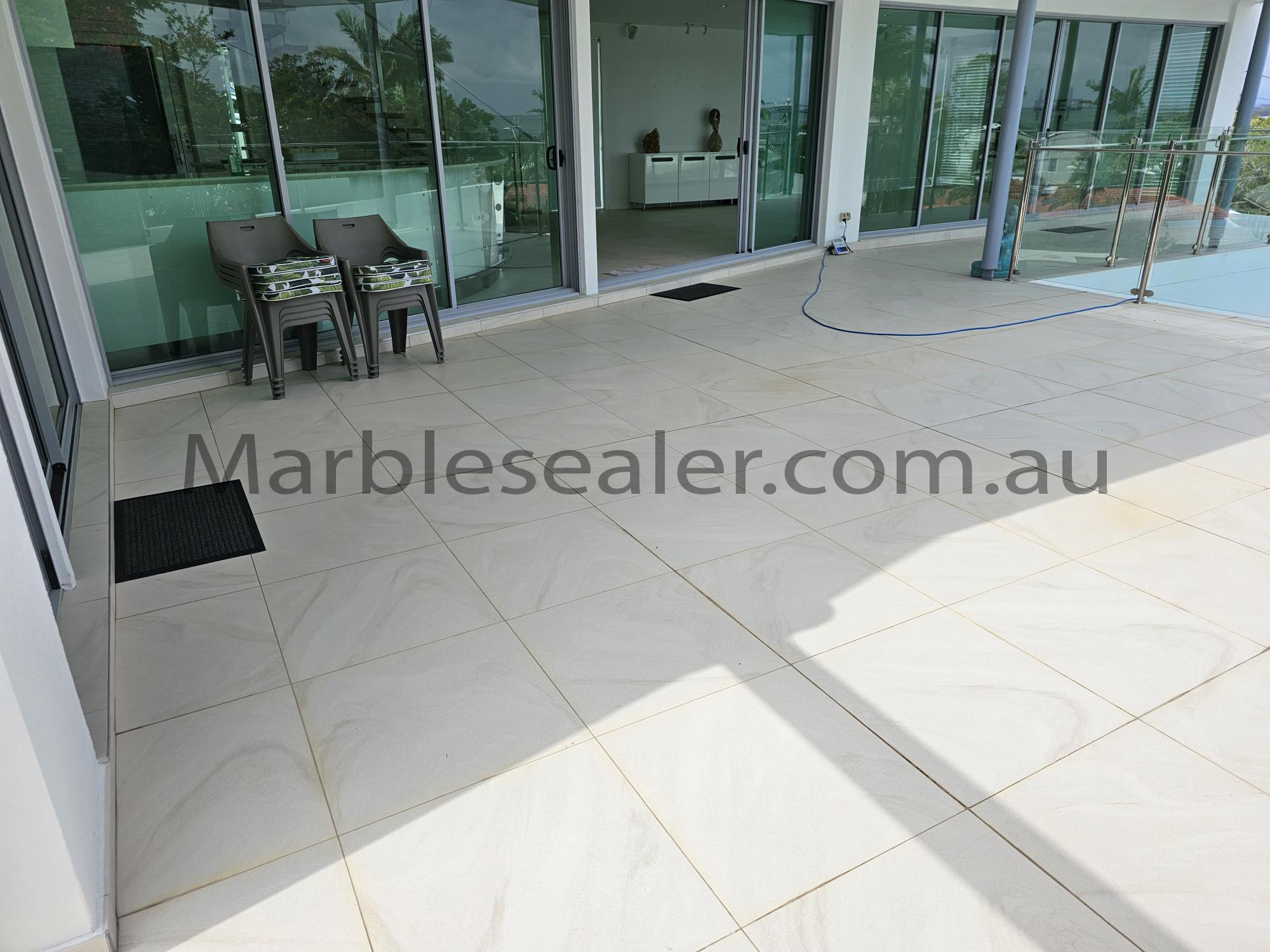 Outdoor Marble Matt White entrance Floor Tile