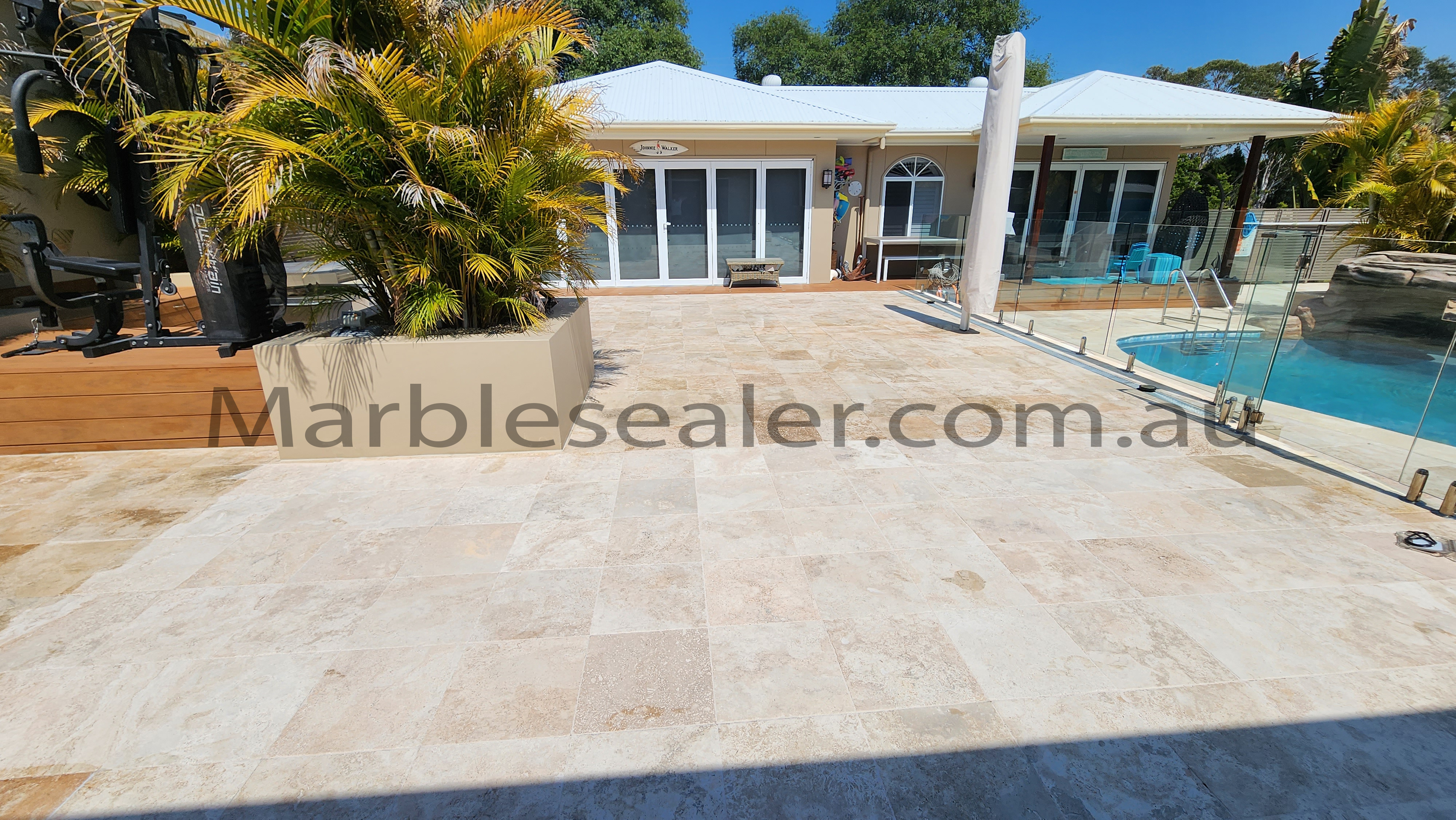  Contact Us after cleaning and sealing of Marble tiles